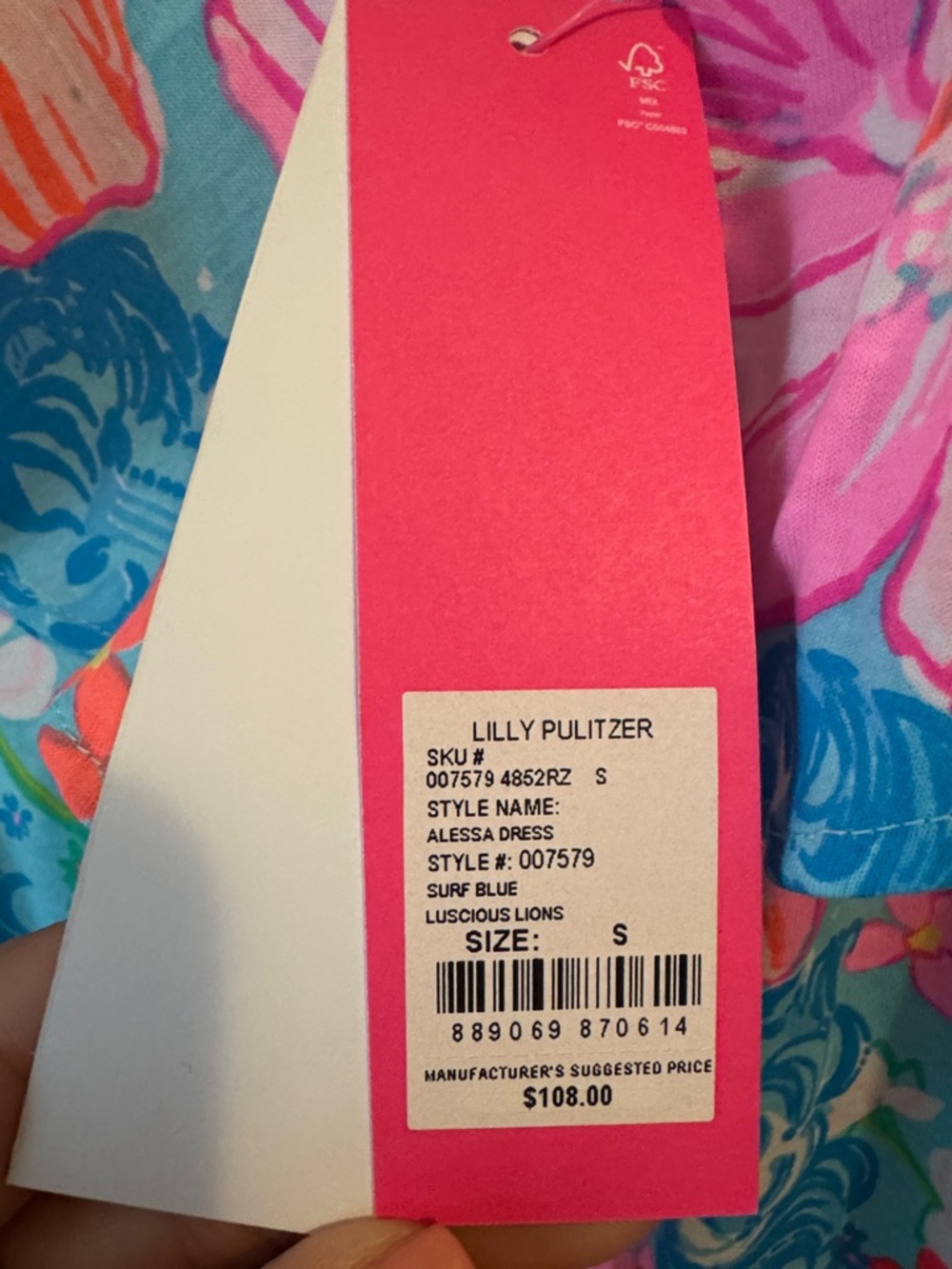 Lilly Pulitzer Multicolor Floral Dress - Pink, Blue, Green